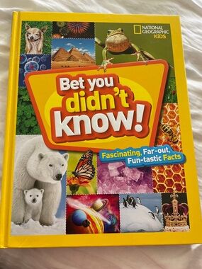 National Geographic Kids Bright Yellow "Bet You Didn't Know!" Facts Book